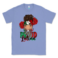 Colony Blue Proud Latina messy bun Classic Tee - RanaPortraitStore