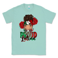 Seafoam Proud Latina messy bun Classic Tee - RanaPortraitStore