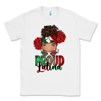 White Proud Latina messy bun Classic Tee - RanaPortraitStore