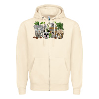 Sandshell koala coffee cups Zipper Hoodie - texasbilliewilder