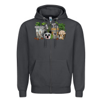 Smoke koala coffee cups Zipper Hoodie - texasbilliewilder