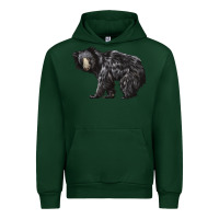 Forest Green Sloth Bear Urban Hoodie - LillyAllenDesigns