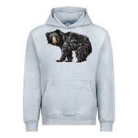 Heather Grey Sloth Bear Urban Hoodie - LillyAllenDesigns