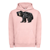 Pigment Salmon Sloth Bear Urban Hoodie - LillyAllenDesigns