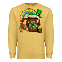 Antique Gold st. patricks day barrel beer Premium Sweatshirt - Neo Western