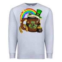 Heather Grey st. patricks day barrel beer Premium Sweatshirt - Neo Western