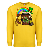 Lemon st. patricks day barrel beer Premium Sweatshirt - Neo Western