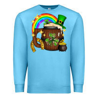 Ocean Blue st. patricks day barrel beer Premium Sweatshirt - Neo Western