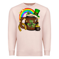 Pale Pink st. patricks day barrel beer Premium Sweatshirt - Neo Western