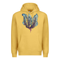Antique Gold Venus Fan Sea Coral Premium Hoodie - LillyAllenDesigns