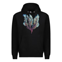 Black Venus Fan Sea Coral Premium Hoodie - LillyAllenDesigns