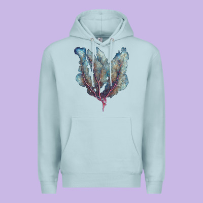Venus Fan Sea Coral Premium Hoodie Designed By Lillyallendesigns