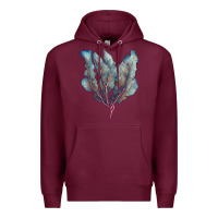 Burgundy Venus Fan Sea Coral Premium Hoodie - LillyAllenDesigns