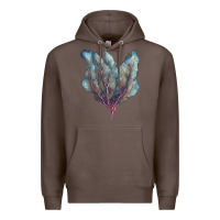 Coffee Venus Fan Sea Coral Premium Hoodie - LillyAllenDesigns