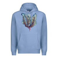 Colony Blue Venus Fan Sea Coral Premium Hoodie - LillyAllenDesigns