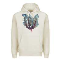 Oatmeal Heather Venus Fan Sea Coral Premium Hoodie - LillyAllenDesigns