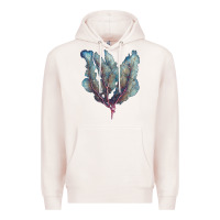 Pale Pink Venus Fan Sea Coral Premium Hoodie - LillyAllenDesigns