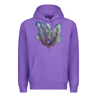Purple Venus Fan Sea Coral Premium Hoodie - LillyAllenDesigns