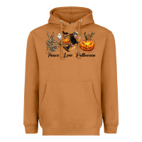 Meerkat Peace Love Halloween Heavyweight Hoodie - texasbilliewilder