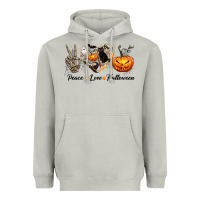 Peace Love Halloween Heavyweight Hoodie | Teevron