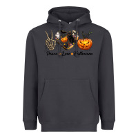 Smoke Peace Love Halloween Heavyweight Hoodie - texasbilliewilder