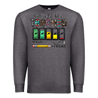 Charcoal Heather battery life of a teacher monday friday Premium Sweatshirt - CowhideDigitalArt