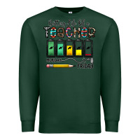 Sports Green battery life of a teacher monday friday Premium Sweatshirt - CowhideDigitalArt