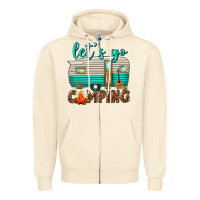 Sandshell lets go camping Zipper Hoodie - texasbilliewilder