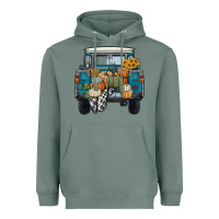 Sage pumpkin truck Heavyweight Hoodie - RanaPortraitStore