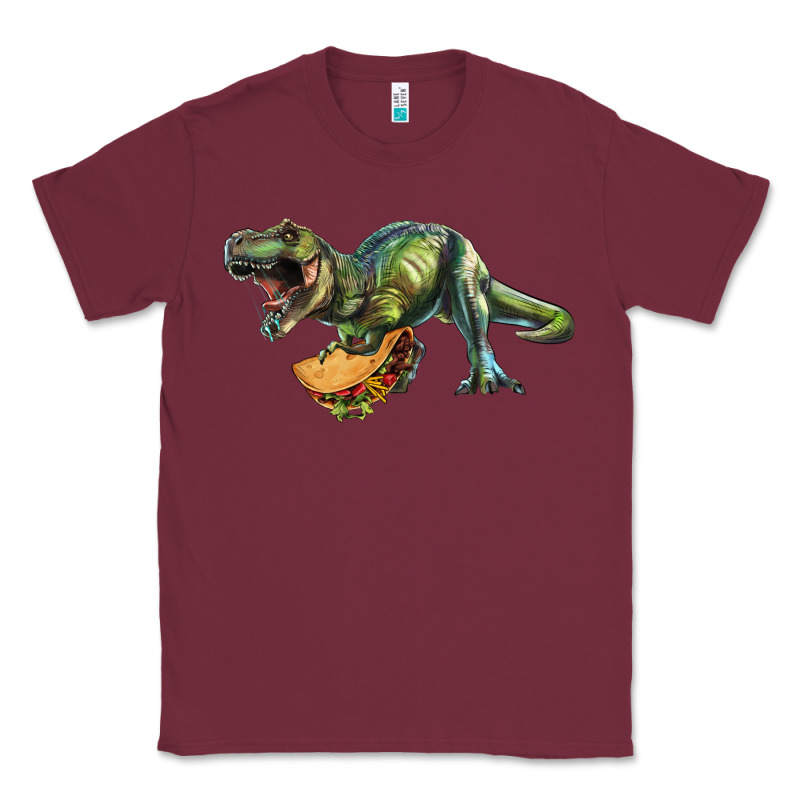 T-rex Dinosaur Holding A Taco Classic Tee by RanaPortraitStore | Teevron