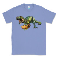 Colony Blue T-Rex dinosaur holding a taco Classic Tee - RanaPortraitStore