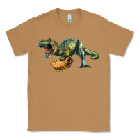 Toasted Coconut T-Rex dinosaur holding a taco Classic Tee - RanaPortraitStore