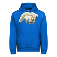 Cobalt Polar Bear Urban Hoodie - LillyAllenDesigns