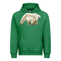 Emerald Polar Bear Urban Hoodie - LillyAllenDesigns