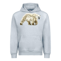 Heather Grey Polar Bear Urban Hoodie - LillyAllenDesigns