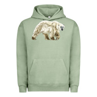 Pigment Oil Green Polar Bear Urban Hoodie - LillyAllenDesigns