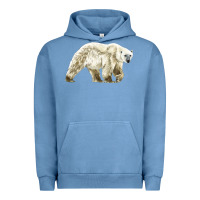 Pigment Pebble Blue Polar Bear Urban Hoodie - LillyAllenDesigns