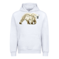 White Polar Bear Urban Hoodie - LillyAllenDesigns