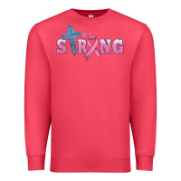 Cardinal strong with cross ribbon Premium Sweatshirt - HRA Design Shop