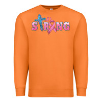 Carrot strong with cross ribbon Premium Sweatshirt - HRA Design Shop