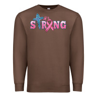Chestnut strong with cross ribbon Premium Sweatshirt - HRA Design Shop