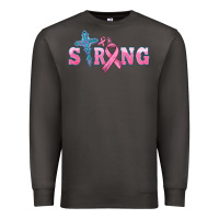 Smoke strong with cross ribbon Premium Sweatshirt - HRA Design Shop