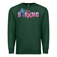 Sports Green strong with cross ribbon Premium Sweatshirt - HRA Design Shop