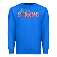 True Royal strong with cross ribbon Premium Sweatshirt - HRA Design Shop