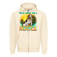 Sandshell life is better with a beagle Zipper Hoodie - texasbilliewilder