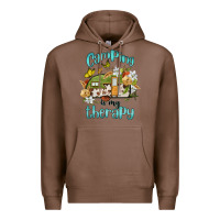 Chestnut camping is my therapy Premium Hoodie - BarkalooDesign