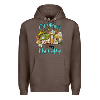 Coffee camping is my therapy Premium Hoodie - BarkalooDesign