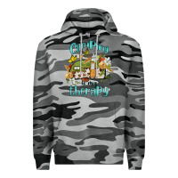 Slate Camo camping is my therapy Premium Hoodie - BarkalooDesign