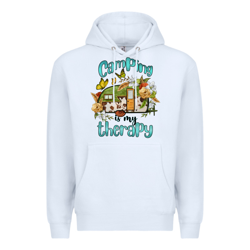Camping Is My Therapy Premium Hoodie by BarkalooDesign | Teevron