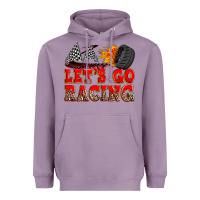 Lavender let's go racing Heavyweight Hoodie - Zillion Design Studio